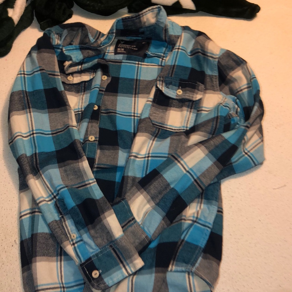 Blue American Eagle Flannel
